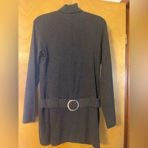 Lightweight sweater with attached belt by INC-NWOT